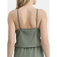 thumbnail image 3 of Time and Tru Women's and Women's Plus One Piece Swim Romper, Sizes XS-3X, 3 of 5