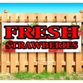 thumbnail image 1 of Fresh Strawberries 13 oz Vinyl Banner With Metal Grommets, 1 of 4