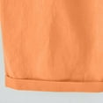 thumbnail image 7 of Rggeeun Womens Shorts Summer Elastic Waist Knee Length Cotton Knit with Adjustable Tie & Side Pockets Wide Leg for Party Night Versatile Bottoms,Orange,Xxxxxl, 7 of 7