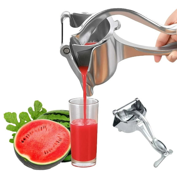 Hand Juicer Squeezer, Heavy Duty Aluminum Lemon Squeezer Citrus Juicer Hand Press Manual Squeeze Extractor Tool for Pressing Pomegranates, Citrus, Oranges(Silver)