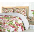 thumbnail image 5 of Ambesonne Summer Duvet Cover Sets, Nature Apple Tree Flower, 2-Queen, Red White Green, 5 of 7