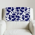 thumbnail image 5 of SCRAWLGOD Cow Print Blue White 2 Piece Headrest Protectors for Recliners 17x27 in PU Leather Sofa Headrest Covers Couch Chair Head Protector for Living Room,Office Chair, 5 of 7
