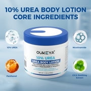 OUKEYA 10% Urea Cream Body Lotion Softens & Soothes Dry Chapped Skin, Face Elbow Lotion 11.28 oz