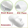 thumbnail image 3 of Paquete de 12 máscaras de papel maché, máscaras de cara completa, máscaras de papel blancas con 12 cuerdas atadas para Halloween, cosplay, fiesta de máscaras, 3 of 5