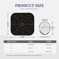 thumbnail image 3 of Fotbe Golden Spider Web Juego de 2 Piezas de Parasoles para Parabrisas | Bloqueador Solar para Auto | Accesorios Plegables para Protección Solar Interior-Small, 3 of 6