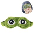 thumbnail image 1 of Cute Green Frog Funny Eye Masks para adultos Niños Funny Blindfold con ojos Open Sleep Mask Rana con los ojos vendados Xemadio 220946, 1 of 9