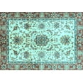 thumbnail image 1 of Ahgly Company Indoor Rectangle Oriental Light Blue Modern Area Rugs, 8' x 12', 1 of 4