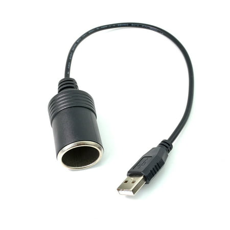 USB A Male to 5V Car Cigarette Lighter Socket Female Converter - Best Parking Monitoring Installation for Car Dash
