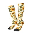 thumbnail image 2 of Fotbe Classical Cute Sunflower print Women's Men's Novelty Crew Socks Cotton Socks Knee High Socks for Walking,Running,Nurses,Pregnancy, 2 of 8