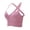 Pinks, variant on Womens Sports Bras, Crisscross Wireless Solid Active Tank Top, High Support Workout Yoga Lingerie