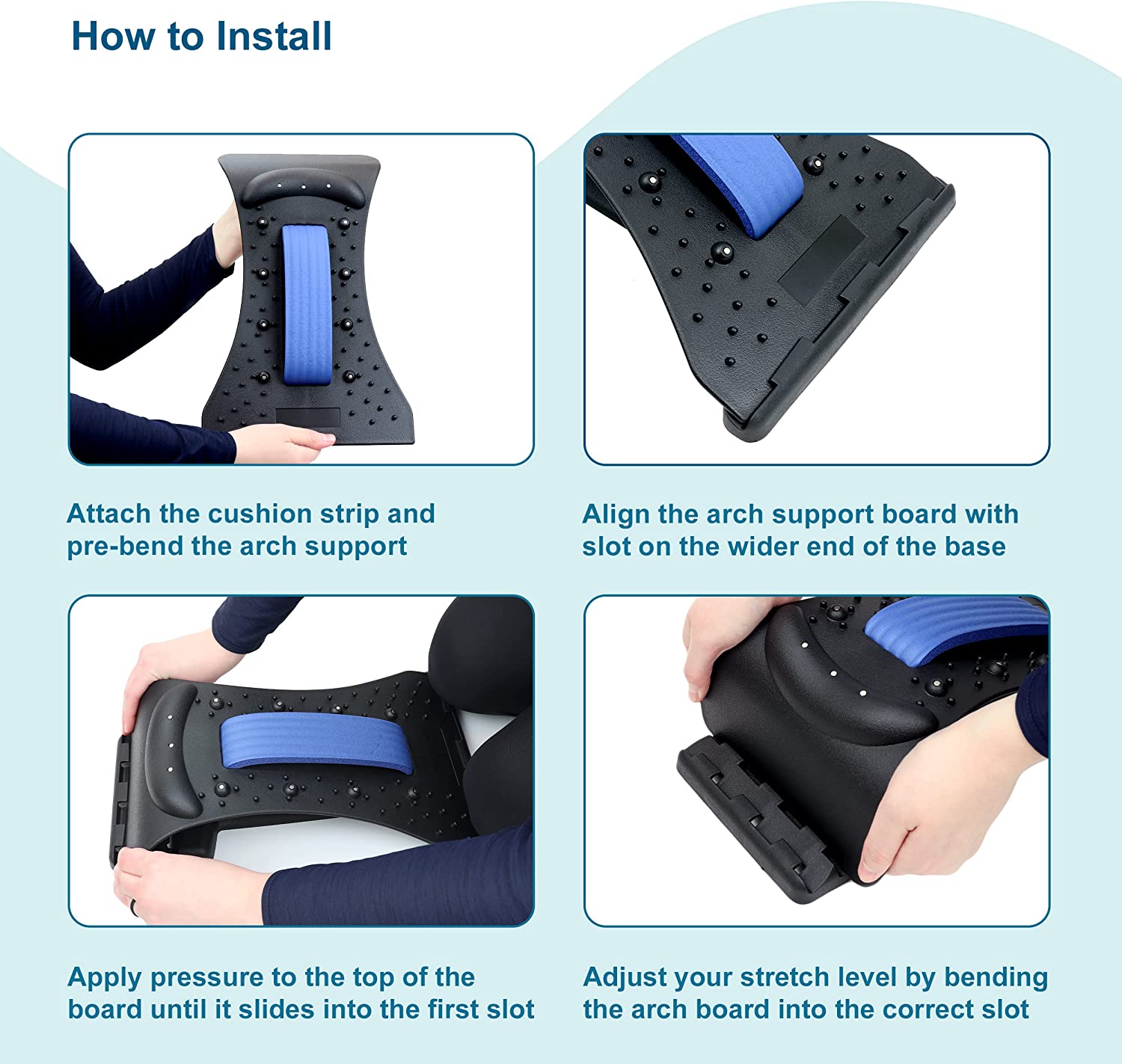 iGelSoles Neck Stretcher, Multi-Level Neck Massager for Migraine Relief, Cervical Traction Device for Neck Pain Relief, Neck and Shoulder Relaxer for Neck Decompression
