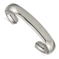 thumbnail image 3 of Diamond2Deal Titanium Polished Cuff Bangle Size 7 for Women, 3 of 6