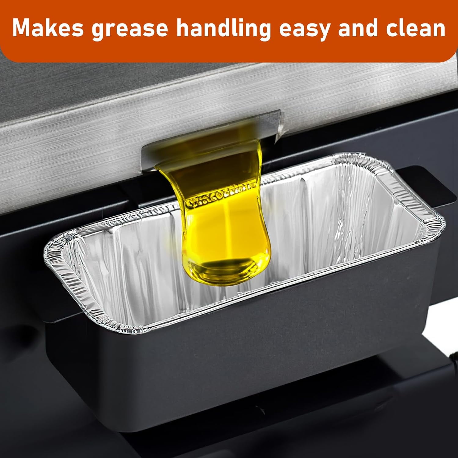 Grease Cup Liners Compatible with Blackstone Griddle 5017 - Griddle Accessories Disposable Grill Grease Tray, Aluminum Foil Drip Pan Grease Catcher Cup Liner for 17, 22, 28, 36 Inch Griddle (20 Pack)