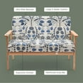 thumbnail image 3 of Giantex Modern Upholstered Loveseat, Fabric Loveseat Sofa Recliner Couch Wooden 2-Seat Armchair for Home and Office, 3 of 7