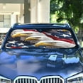 thumbnail image 4 of Yayeee Car Windshield Sun Shade Universal Fit Front Visor Protector, American Eagle Pattern, 4 of 8