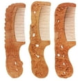thumbnail image 3 of Herramienta Antiestática Para El Peinado Del De De Melocotón Hecha Para Y Adultos Macarena Peine de madera, 3 of 8