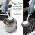 thumbnail image 6 of Scrubber with Handle,Steel Wool Scrubber for Cleaning Dishes,Metal Sponges for Pots,Sink,Pans,Grills 2ps, 6 of 6