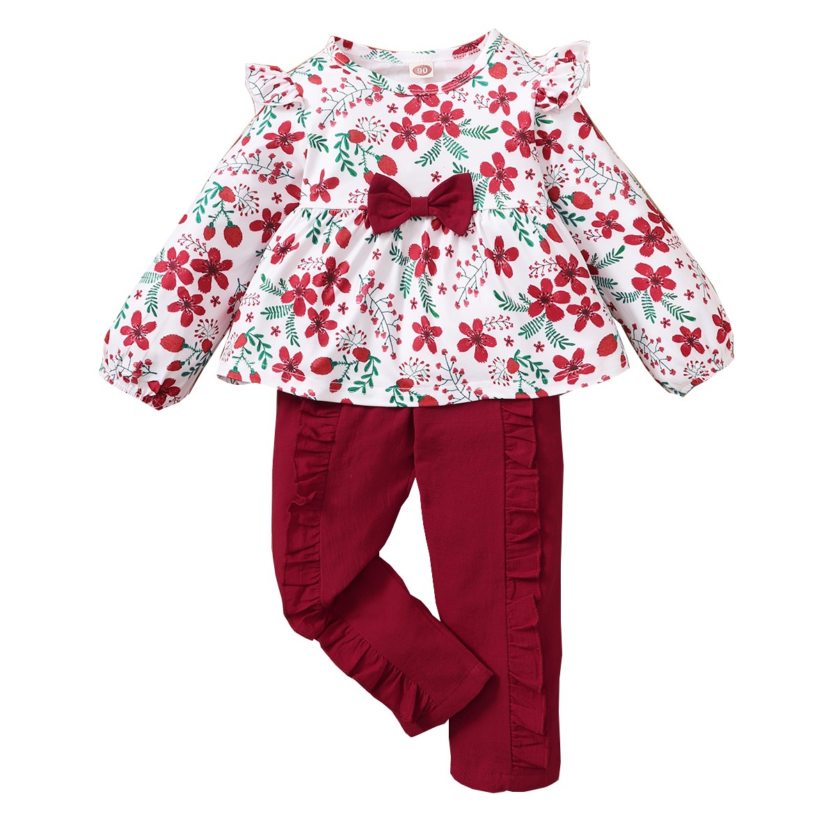 18 Months Baby Girls Clothes 24 Months Girls 2PCS Fall Winter Outfits