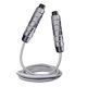 thumbnail image 2 of Fiudx Comba con Peso Ajustable, Sistema de Rotación Rápida, Longitud Ajustable, Agarre Ergonómico, Entrenamiento Cardiovascular y de Velocidad, Mma, Boxeo, Gris/Rojo, Mango de 15,5 Cm, Cuerda de 118, 2 of 2
