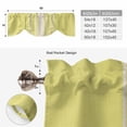 thumbnail image 6 of Yellow Beige Striped Tie Up Valance Curtains for Windows, Kitchen Curtains Window Treatments, Modern Farmhouse Retro Lines Short Window Shades Valances for Bedroom Bathroom Cafe 42"x18", 6 of 8
