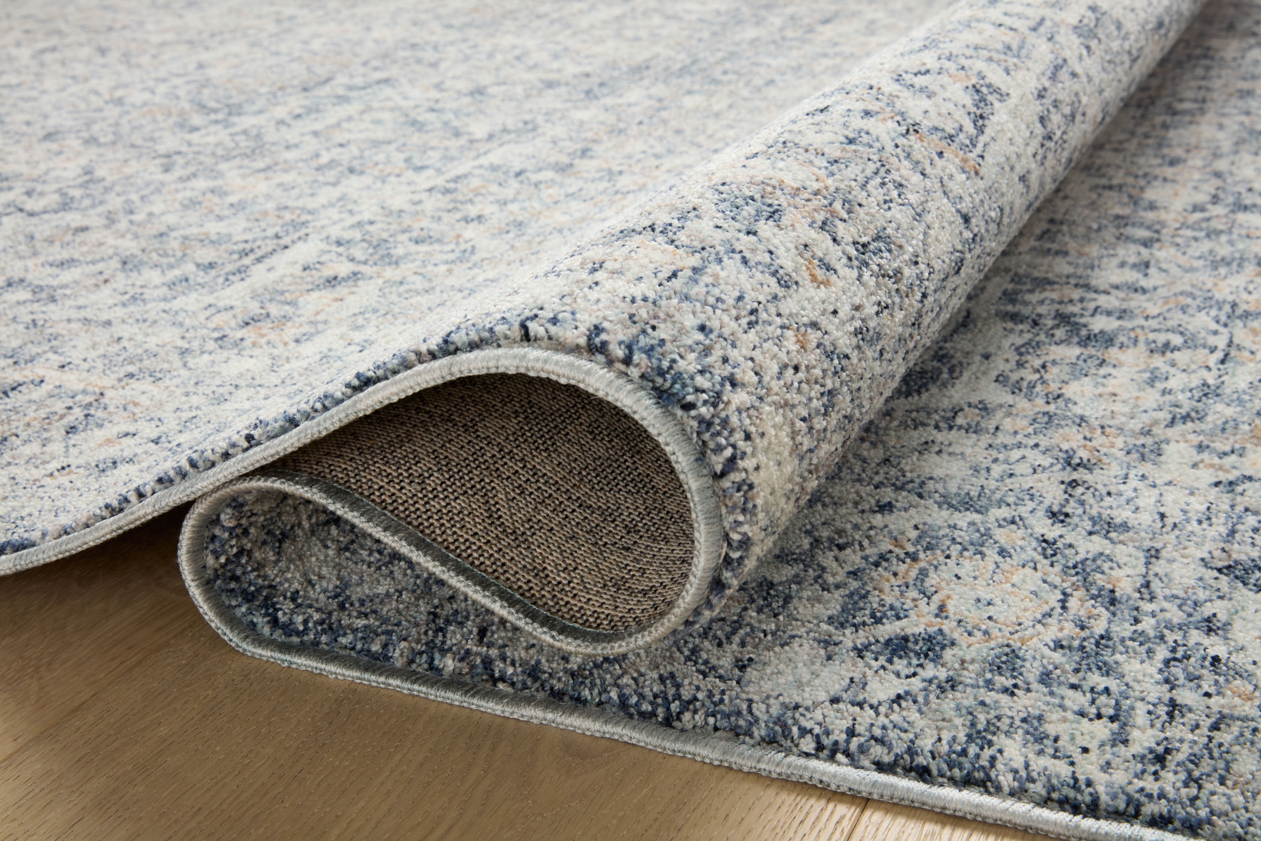 Angela Rose x Loloi Blake Denim / Taupe 2'-7" x 10'-0" Runner Rug