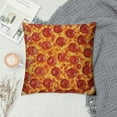 thumbnail image 2 of COMIO Pizza Throw Pillow Covers for Couch Sofa Bed, Pepperoni Decorative Pillows Cushion Covers, Funny Delicious Fast Food Theme Pillow Inserts Not Included, 2 of 5