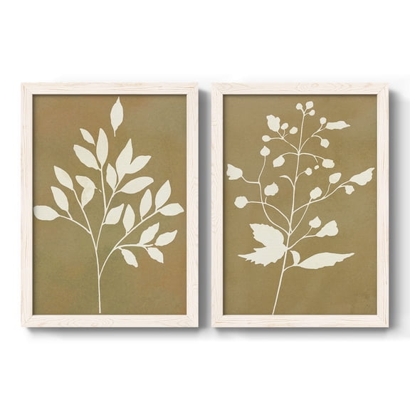 Honey Botanical I - Premium Framed Canvas 2 Piece Set - Ready to Hang