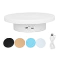 thumbnail image 1 of White Automatic 360° Rotating Display Turntable 3KG Load Bearing Electric Display Turntable Stand for Shop Diameter 15cm/6in, 1 of 5