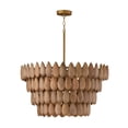 thumbnail image 6 of Capital Lighting 354442LW Ravi 4 Light 29" Wide Chandelier - Light Wood / Patinaed Brass, 6 of 6