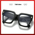 thumbnail image 6 of Fashion Oversized Blue Light Blocking Glasses For Women Men Trendy Big Square Frame Computer Eyeglasses, 6 of 8