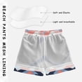 thumbnail image 3 of FORMRS Boys Swim Trunks Quick Dry Mesh Liner Boardshorts Sizes XS-XL, White Geometric, 3 of 7