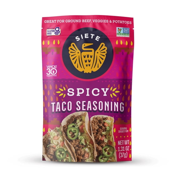 Siete Mild Taco Seasoning, Mixed Spice, 1.31 oz.