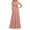 Womens Dresses-Pink, variant on Plus Size Womens Dresses Linen and Deni 4xl Women formal Wedding Bridesmaid Long Evening Party Prom Ball Gown Cocktail Dress