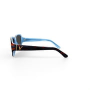 Veer Women’s Sunglasses, Soho - Tortoise/Blue, Square, Plastic, 57-16-131, with Case