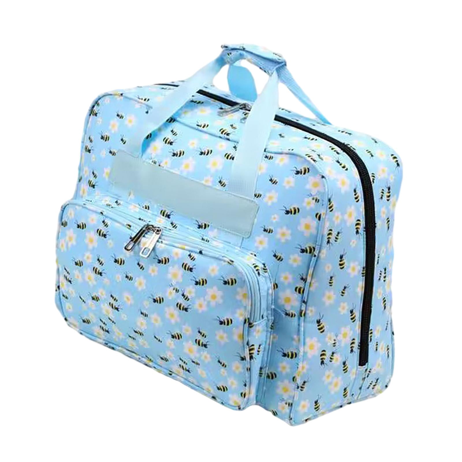 HOMYL Knitting Bag Yarn Tote Crochet Tote with Carry Handle Portable Crochet Organizer C