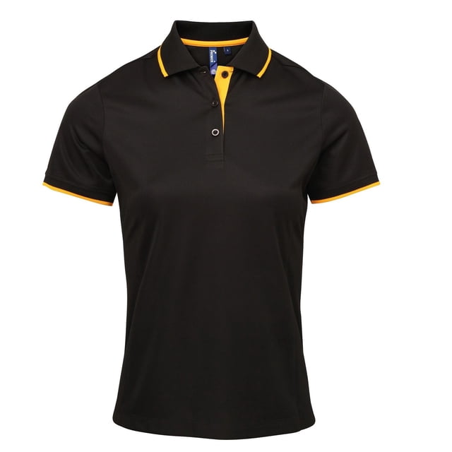 Premier Polo Coolchecker Contrasté pour Femmes