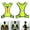 Fluorescent Yellow, variant on Windfall LED Reflective Night Running Cycling Safety Warning High Visibility Vest Jacket