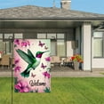 thumbnail image 3 of JOOCAR Linen Garden Flag with Hummingbird and Butterflies for Spring Summer Home Outdoor Garden Yard Door Decor 12x18 inch, 3 of 5