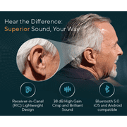 Eara Explore Li+ Bluetooth Rechargeable OTC Hearing Aids, Pair