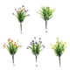 thumbnail image 2 of Cateissary Flores artificiales de 2 piezas para bodas y eventos especiales, decoración de flores falsas para el hogar Flores artificiales amarillo, 2 of 6