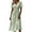 Light Green, variant on Summer Dresses for Women 2026 Wrap V Neck Sundress Short Sleeve Vacation Beach Dress Elastic High Waist A-Line Casual Party Work Dress