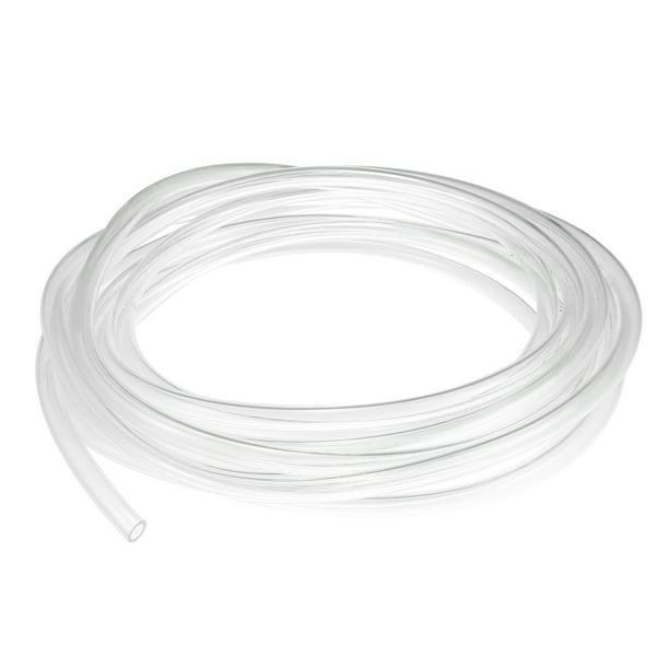 Manguera de línea de ventilación de combustible, 0.2 "x 157" 5 mm x 4 m Tubo de manguera de gasolina de línea de gas Universal para ATV Dirt Bike Go Kart Poliuretano duradero transparente