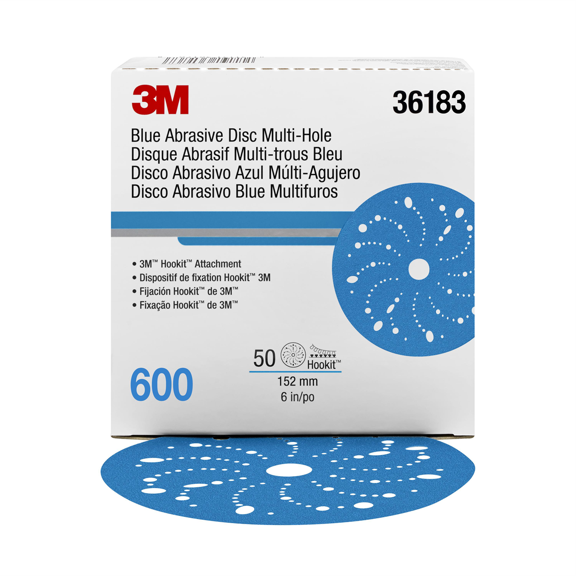 6", 600G, 50/BX BLUEMULTIHOLE