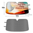 thumbnail image 2 of Car Windshield Sun Shade Funny for Car Front Window Pentecost Sunday(2) Foldable Car Sunshade Windshield | Vehicle Car Sun Visor UV Rays &Heat Blocker Covers Auto Window Protector, 2 of 5