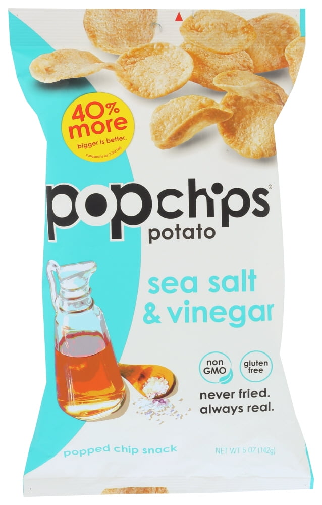 Popchips Potato Chip Sea Salt Vinegar , 5 Oz