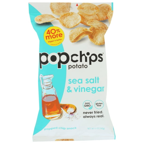 Popchips Potato Chip Sea Salt Vinegar , 5 Oz
