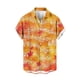 thumbnail image 2 of Blusa y camisa de manga corta con cuello vuelto Camisa casual para hombre Camisa de bolos vintage de manga corta Camisas de verano de playa cubana Camisa abotonada Blusa de poliéster para hombre, 2 of 5