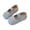 Blue, variant on Girls' Candy Color Ballet Flats, Kids' Elastic Strap Shoes, Casual Dress Shoes for 2-8 Years 7-7.5 Years
