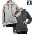 thumbnail image 2 of Galaxy By Harvic Womens Heavyweight Fleece Lined Pullover Hoodie 2 Pack (M-2XL), 2 of 7