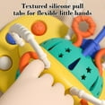thumbnail image 4 of Baby High Chair Toys with Suction Cup, Interactive Tugging Fidget Toy, Montessori Sensory Toys for 1 Year Old Fine Motor Skills, Food Grade Silicone Activity Gift for Infant Toddlers, 4 of 6
